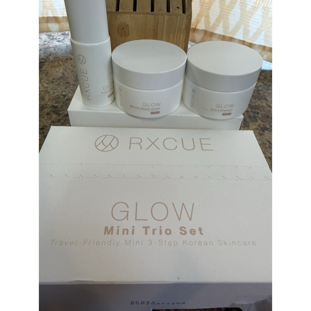 Travel Size Korean Skincare Set - 3-Step K-Beauty Kit for Glass Skin, TSA Approv